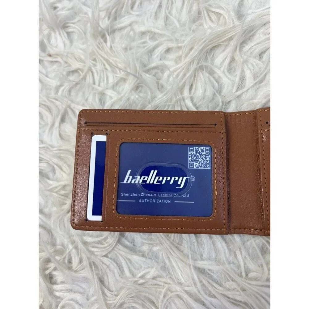 Baellerry Mens Slim Leather Wallet Money Clip AUSTIN RFID Blocking Bifold NWT